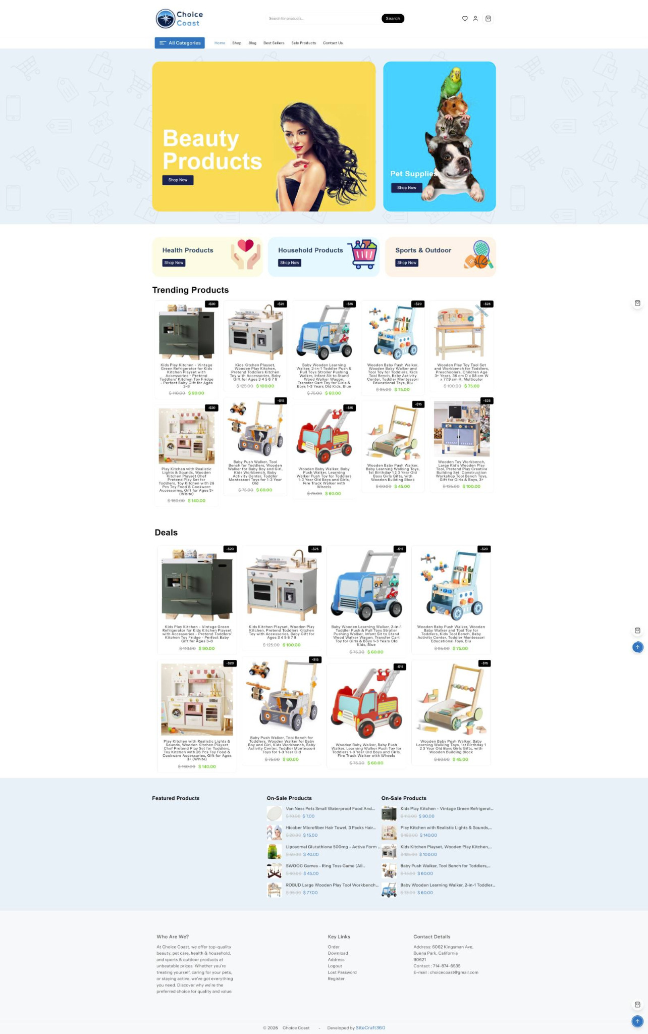 Choice Coast website hero preview