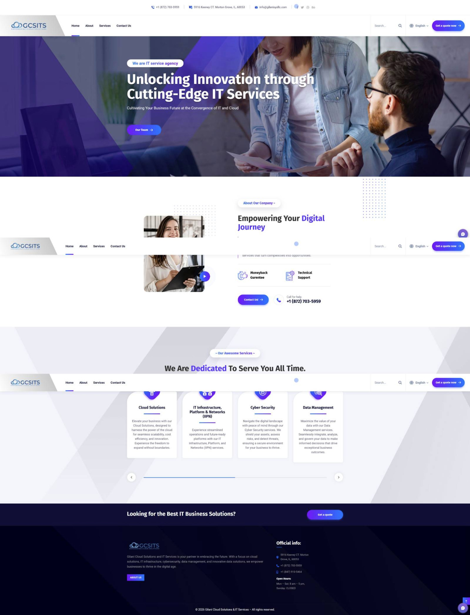 GCS ITS website hero preview