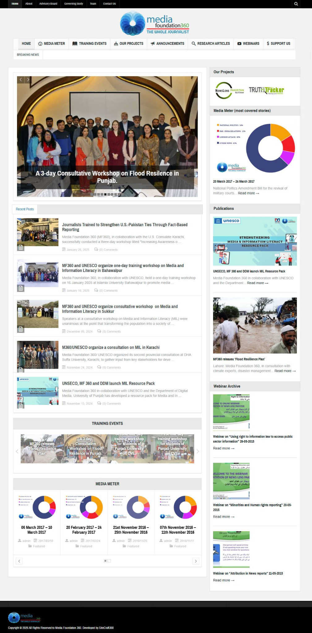 Media Foundation360 website hero preview